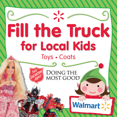 Walmart "Fill the Truck" for Local Kids